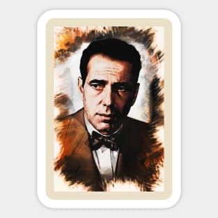 Humphrey Bogart portrait Sticker